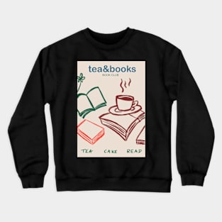 Tea and Books Book Club Crewneck Sweatshirt
